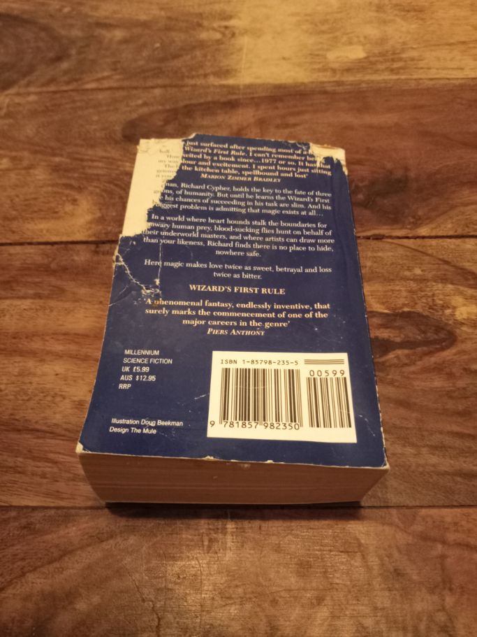 Wizard's First Rule Sword of Truth #1 Terry Goodkind Millennium 1994