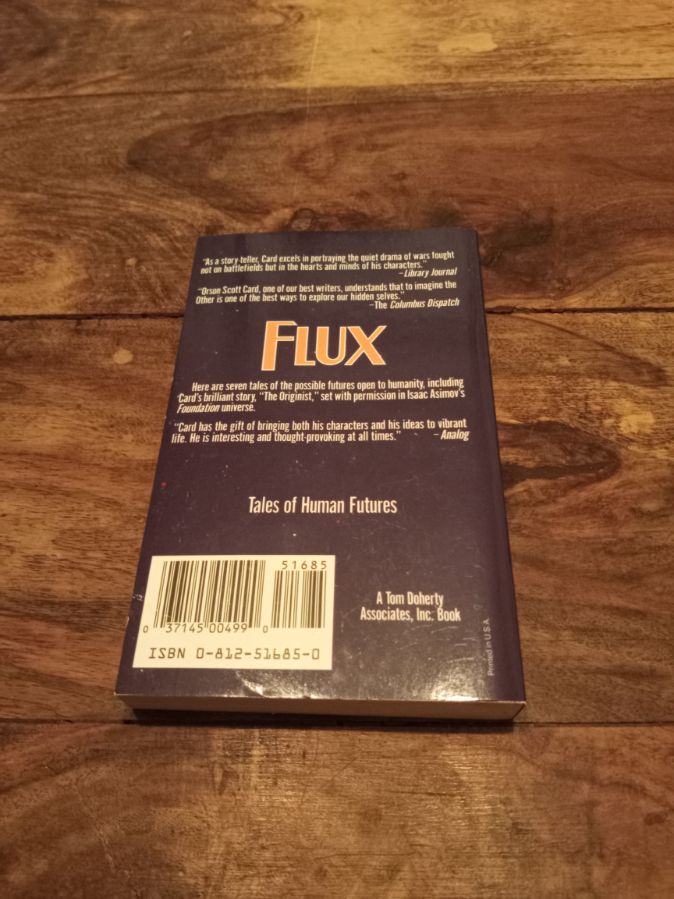 Flux Orson Scott Card Maps in a Mirror #2 First Edition Tor 1992