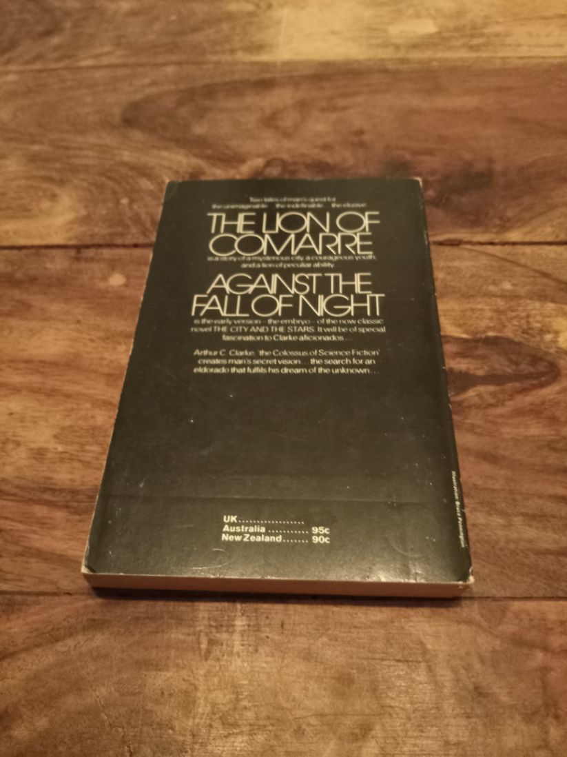 The Lion of Comarre and Against the Fall of Night Arthur C. Clarke Corgi 1972