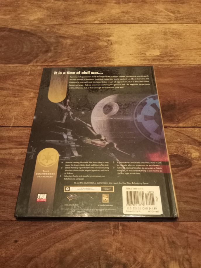 Star Wars d20 Rebellion Era Sourcebook Wizards of the Coast 2001