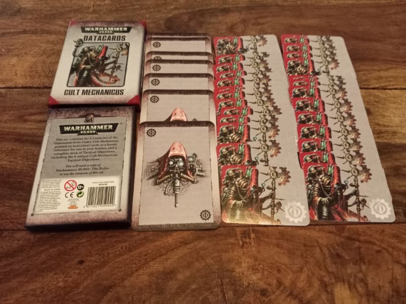 Datacards Warhammer 40,000 Cult Mechanicus 2015