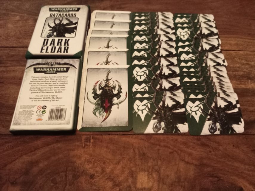 Datacards Dark Eldar Warhammer 40,000