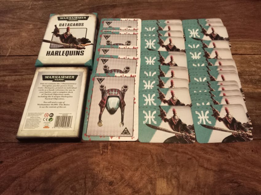 Datacards Warhammer 40,000 Harlequins