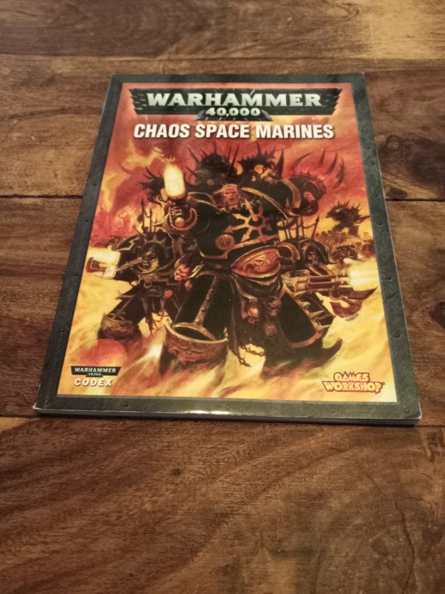 Warhammer 40,000 Chaos Space Marines 4th Edition Codex Games Workshop