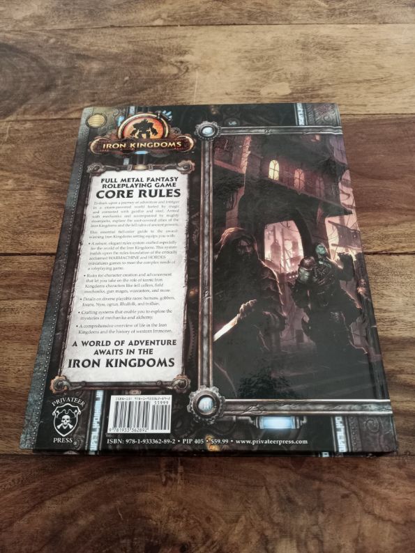 Iron Kingdoms Core Rules Hardcover Privateer Press 2012