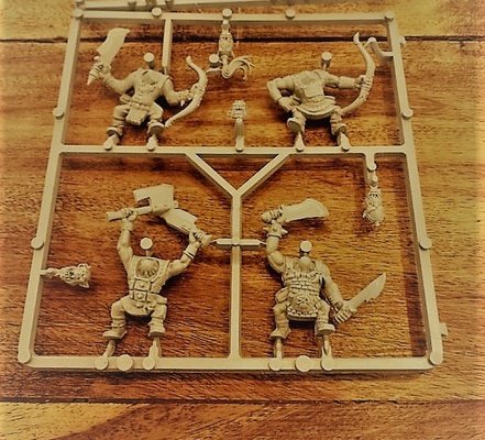 Warhammer Orcs Orruks Boyz Regiment Archers x4 Sprue Games Workshop 2000