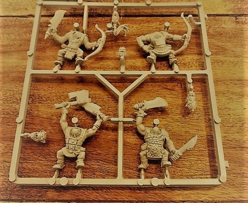 Warhammer Orcs Orruks Boyz Regiment Archers x4 Sprue Games Workshop 2000