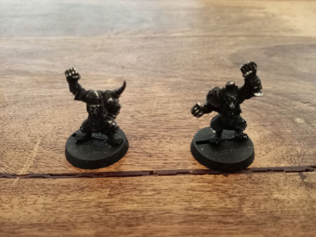 Blood Bowl Orc X2 metal Games Workshop