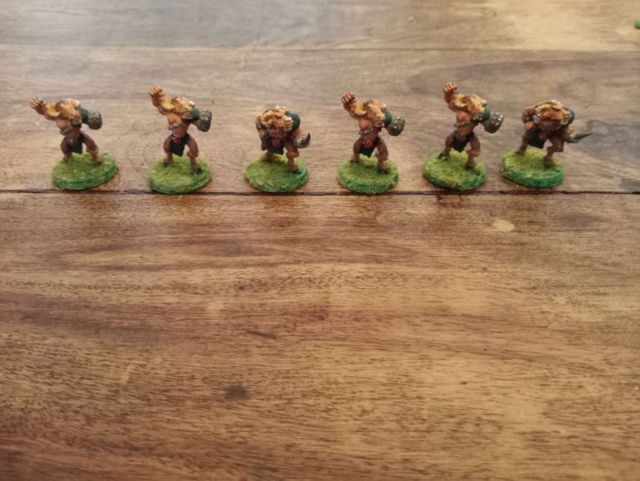 Blood Bowl Chaos Beastman Lineman X6 Metal Games Workshop
