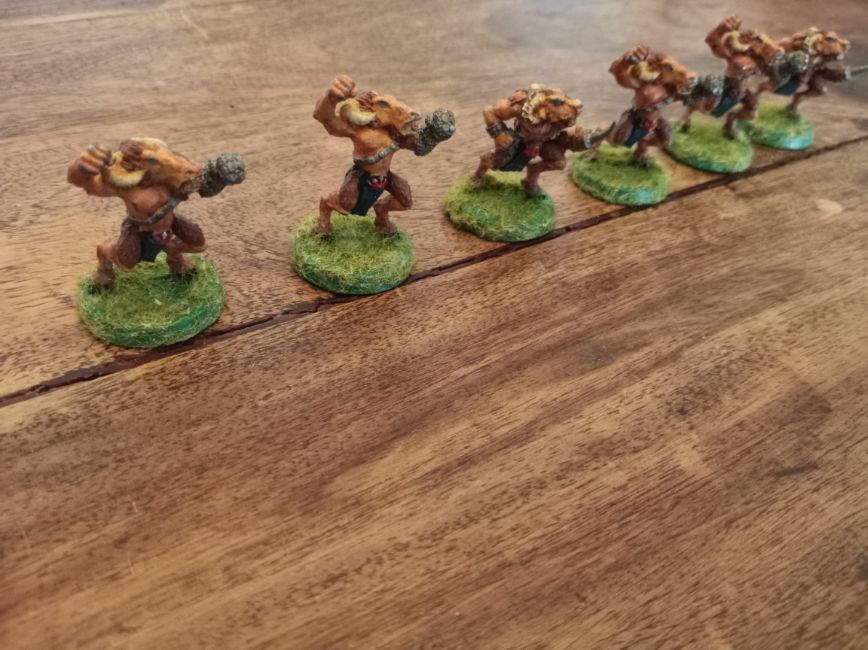 Blood Bowl Chaos Beastman Lineman X6 Metal Games Workshop