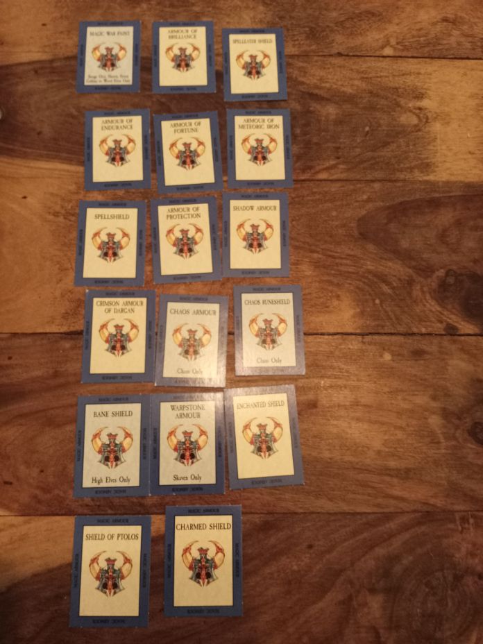 Warhammer Fantasy Magic Armour Cards #17 Games Workshop