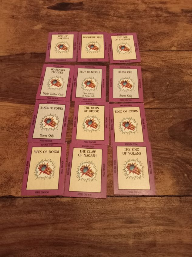 Warhammer Fantasy Bound Item Cards #12 Games Workshop
