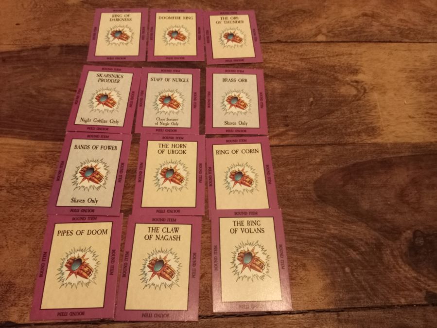 Warhammer Fantasy Bound Item Cards #12 Games Workshop