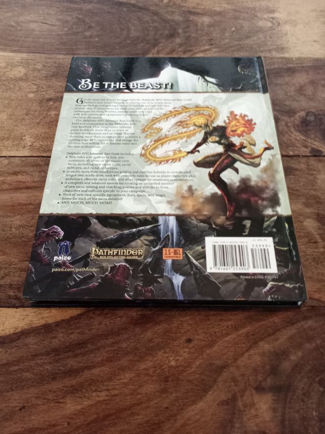 Pathfinder Advanced Race Guide Hardcover Paizo Publishing 2012
