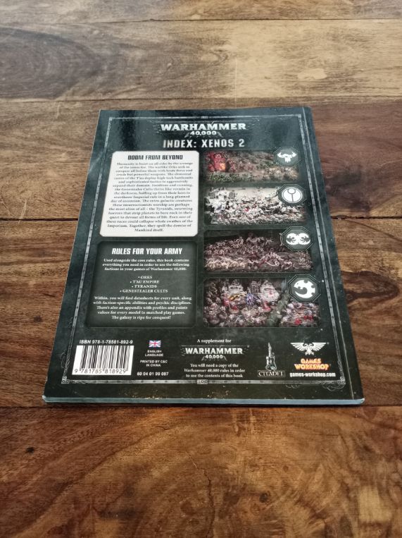 Warhammer 40,000 Index: Xenos 2 Warhammer 40k 8th ed Games Workshop 2017