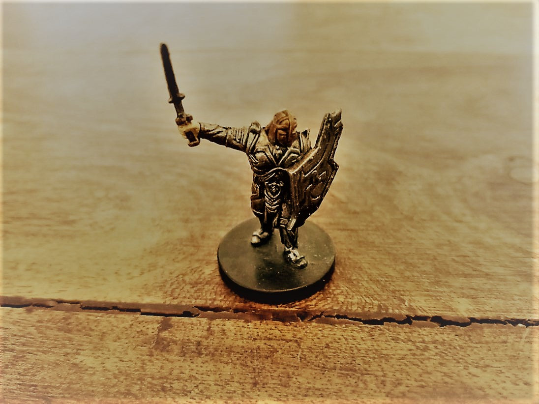Dungeons & Dragons Miniatures Fighter Male Plate Armor Painted