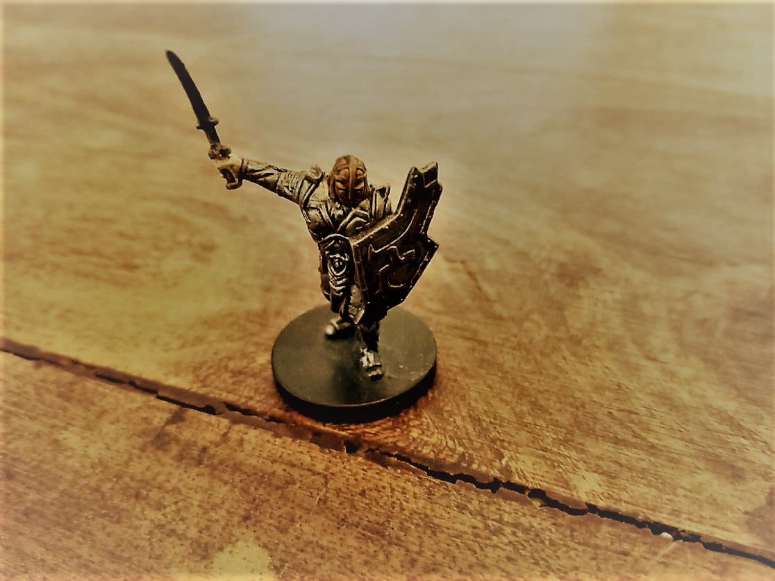 Dungeons & Dragons Miniatures Fighter Male Plate Armor Painted