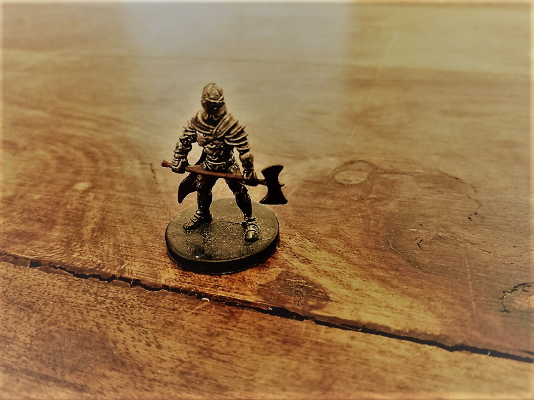 Dungeons & Dragons Miniatures Human Fighter Axe Soldier