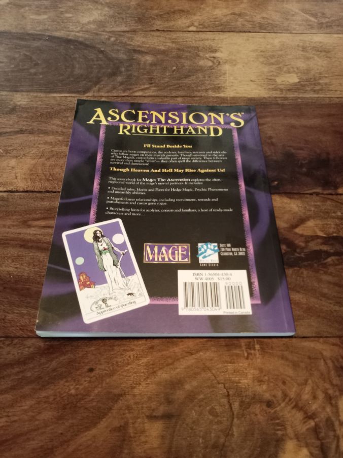 Mage The Ascension Ascension's Right Hand WW4005 White Wolf 1995