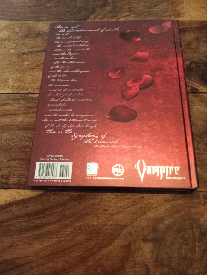 Vampire The Requiem Core Hardcover WWP 25000 World of Darkness White Wolf 2004