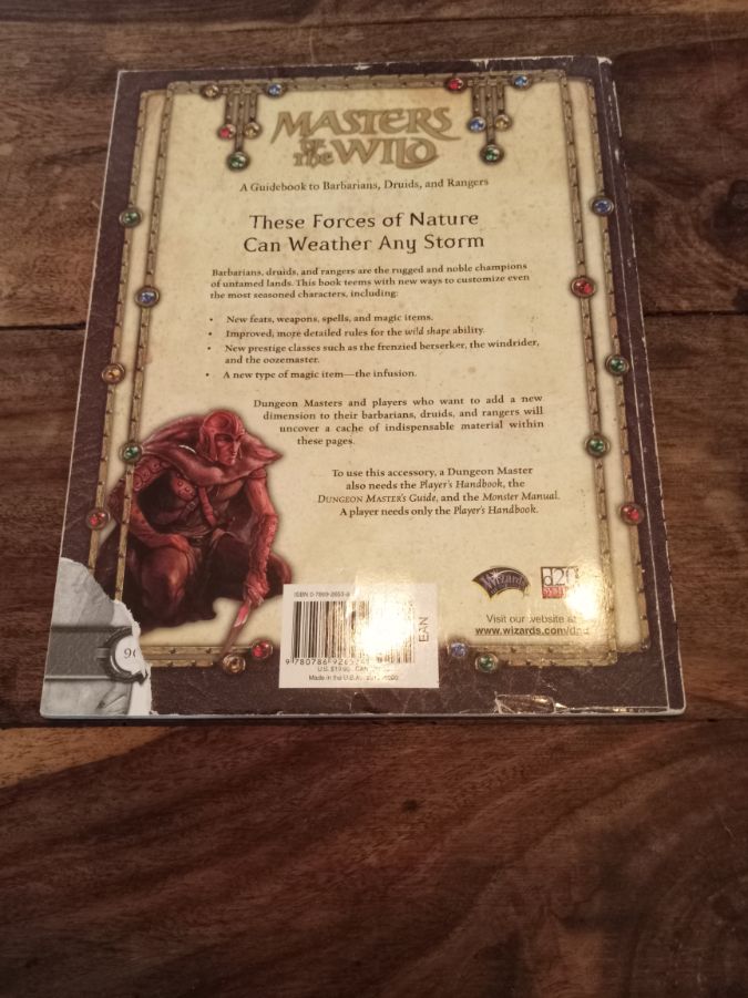 Dungeons & Dragons Masters of the Wild WOC88164 Wizards of the Coast 2002