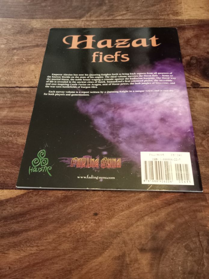 Fading Suns Hazat Fiefs Imperial Survey #3 HDIFS241 Holistic Design 2000