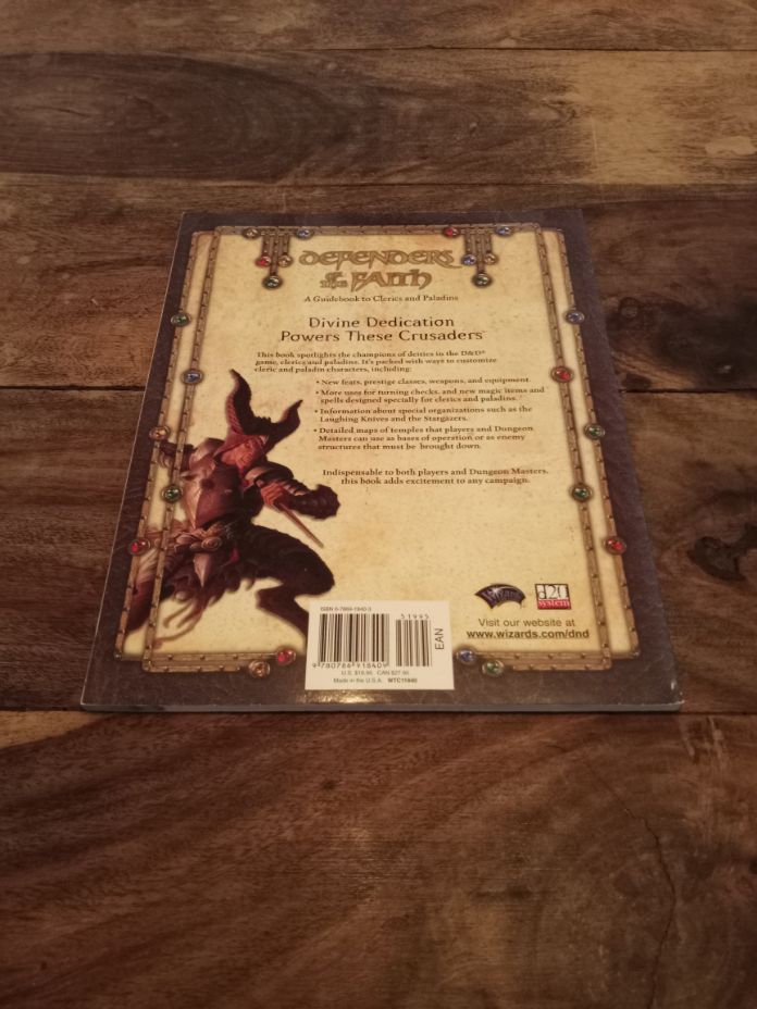 Dungeons & Dragons Defenders of Faith A Guidebook to Clerics and Paladins Wizards of the Coast