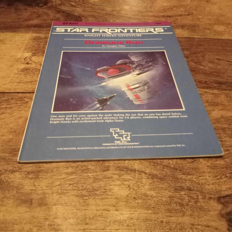 Star Frontiers Dramune Run Knight Hawks TSR 1984