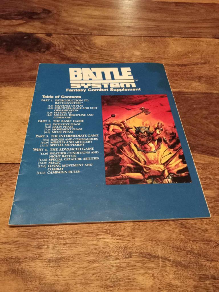 AD&D Battle System Fantasy Combat Book Rules & Sheets TSR 1995