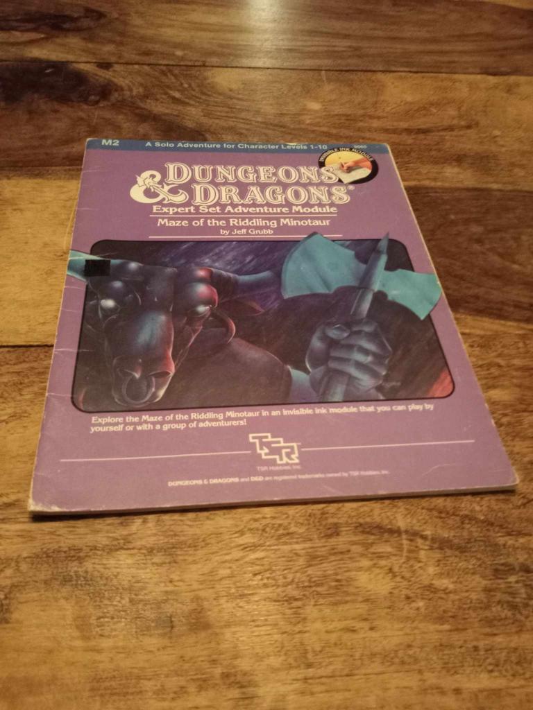 Dungeons & Dragons Maze of The Riddling Minotaur M2 TSR 1983