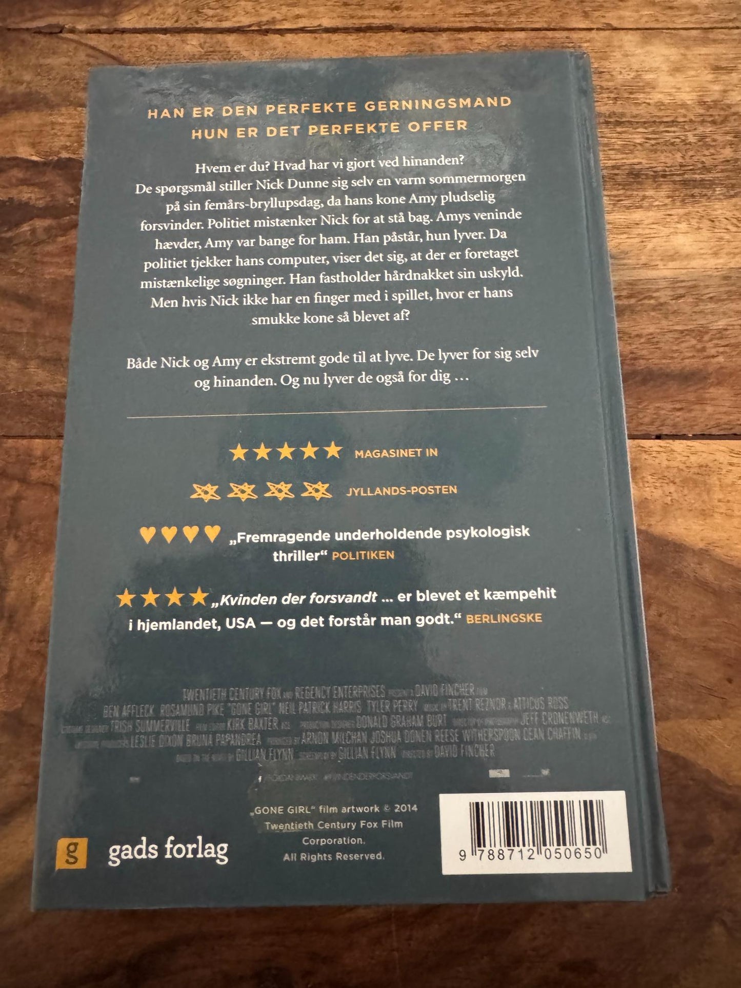 Kvinden der forsvandt Gillian Flynn