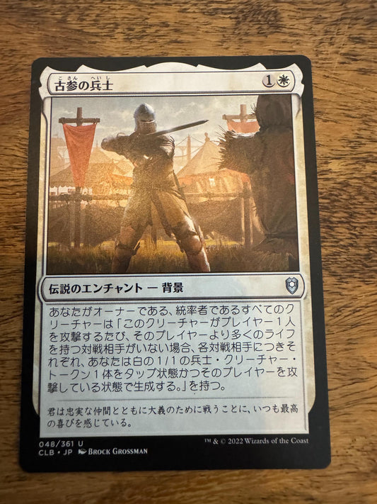 Magic The Gathering Veteran Soldier Japanese Commander Legends Battle Baldur's Gate
