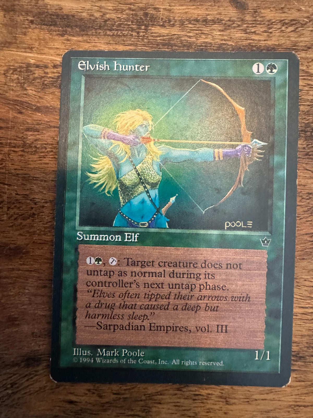Magic The Gathering Elvish Hunter Fallen Empires