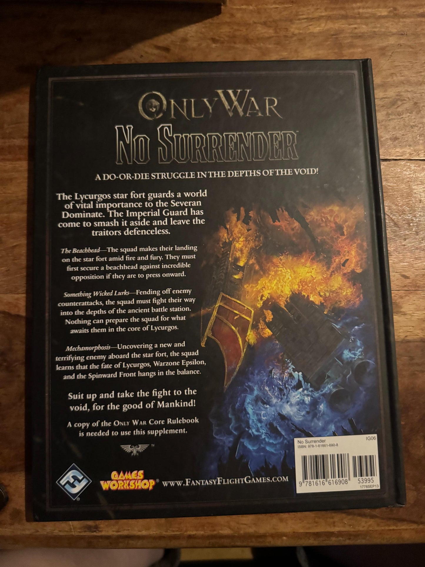 Only War No Surrender Warhammer 40K Fantasy Flight Games 2013