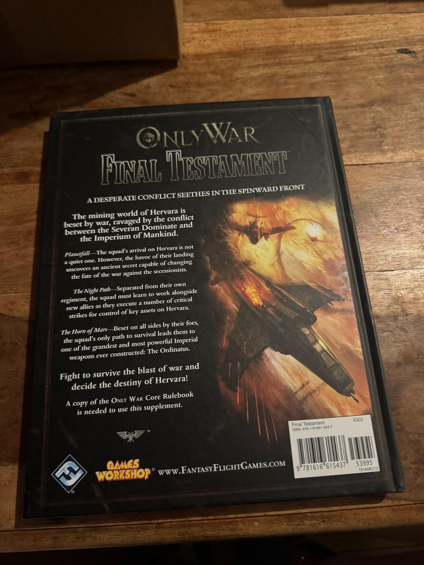 Only War Final Testament Warhammer 40K Fantasy Flight Games 2013
