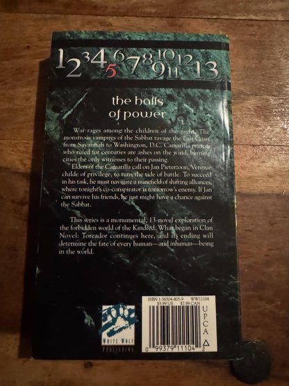 Vampire The Masquerade Clan Novel Ventrue #5 World of Darkness White Wolf 1999