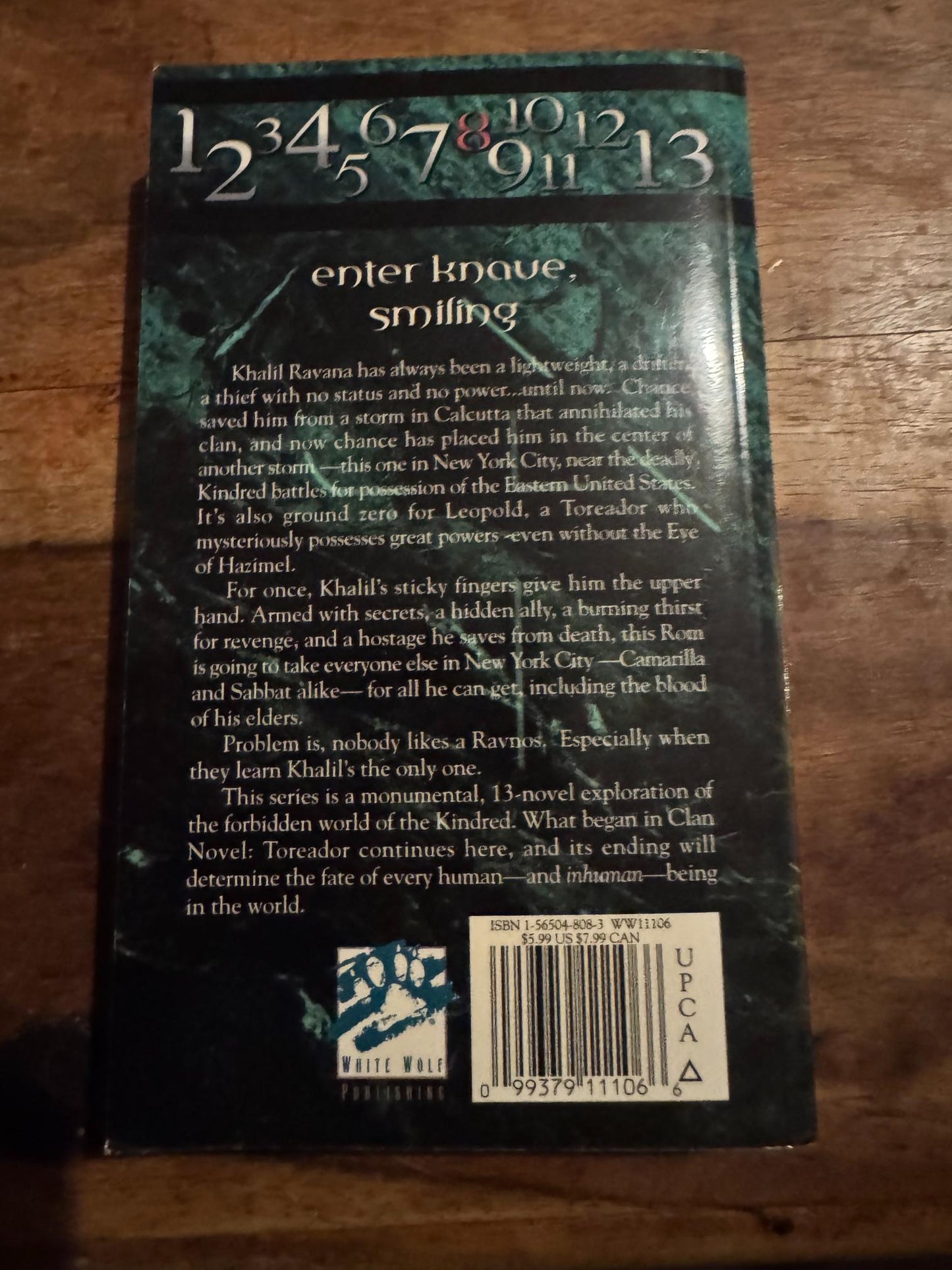Vampire The Masquerade Clan Novel Ravnos #8 World of Darkness White Wolf 2000