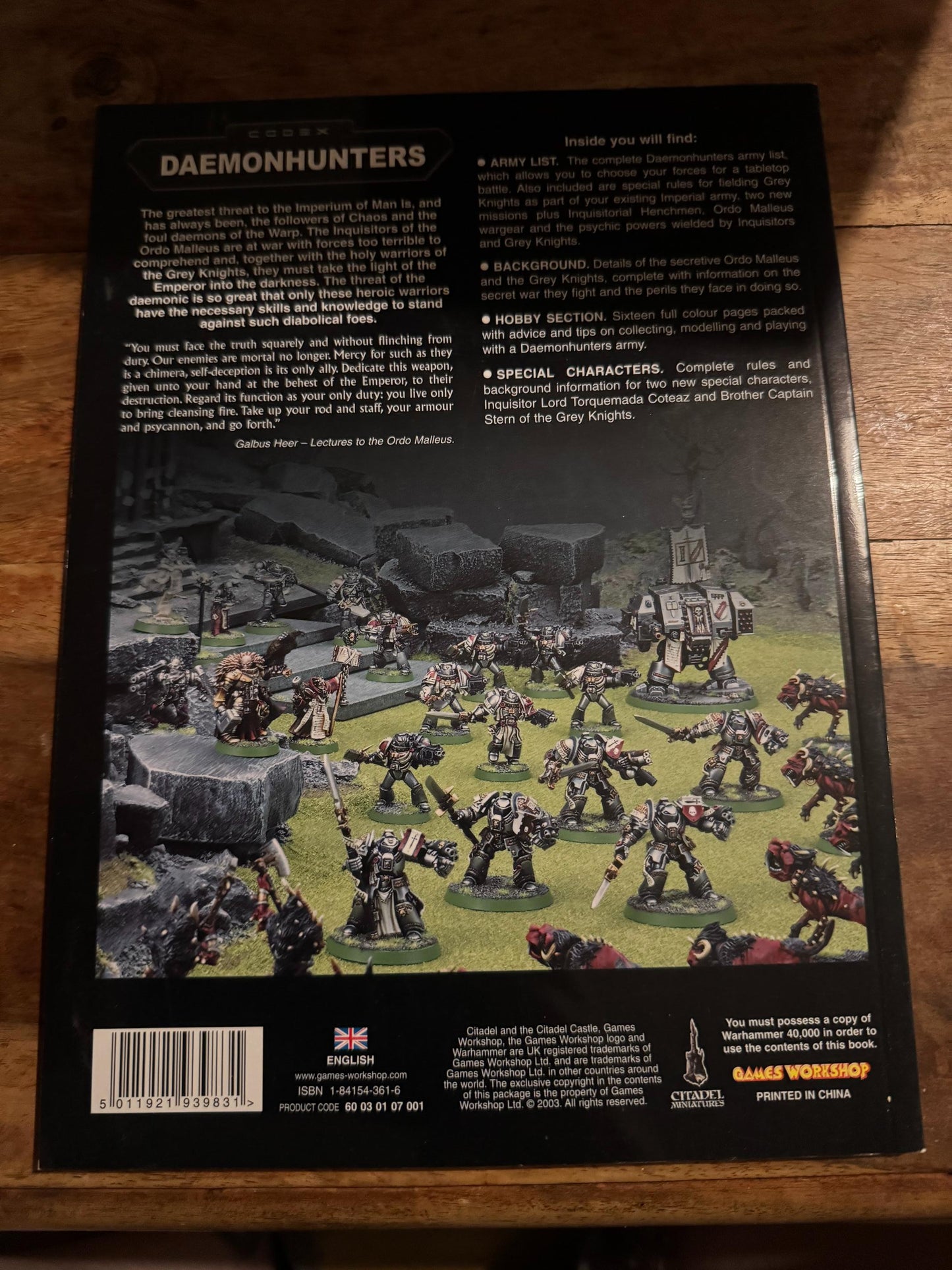 Warhammer 40k Daemonhunters Codex Games Workshop