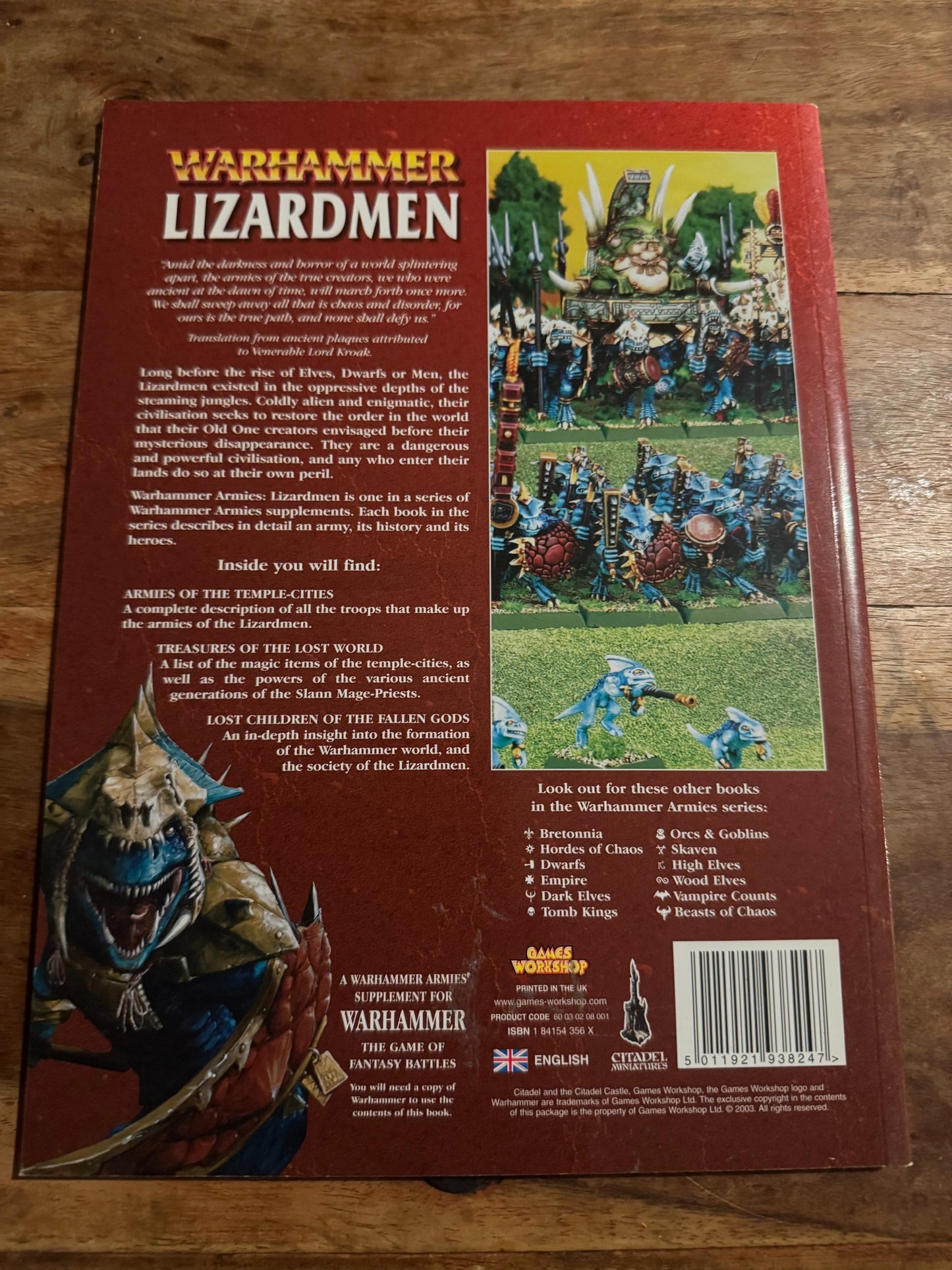 Warhammer Armies Lizardmen Games Workshop 2003