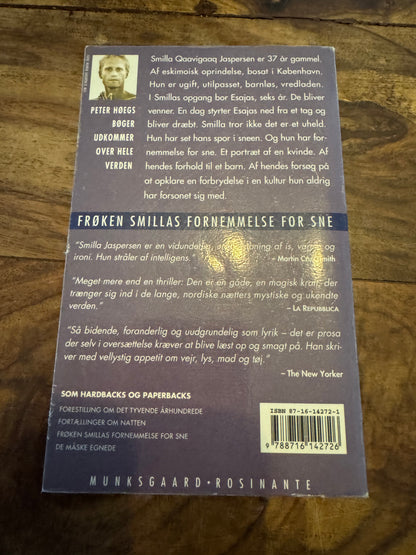 Frøken Smillas fornemmelse for sne Peter Høeg