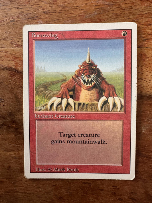 Magic The Gathering Burrowing 3rd