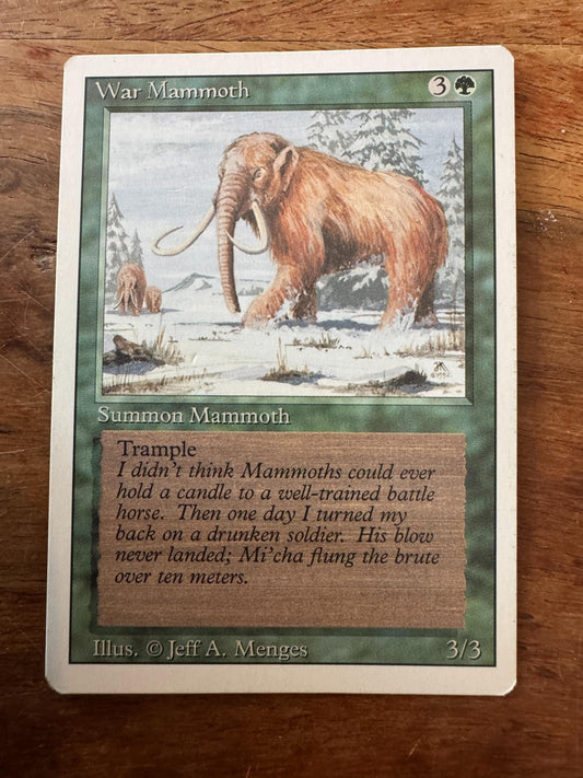 Magic The Gathering War Mammoth 3rd