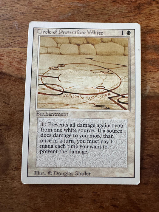 Magic The Gathering Circle of Protection: White 3rd