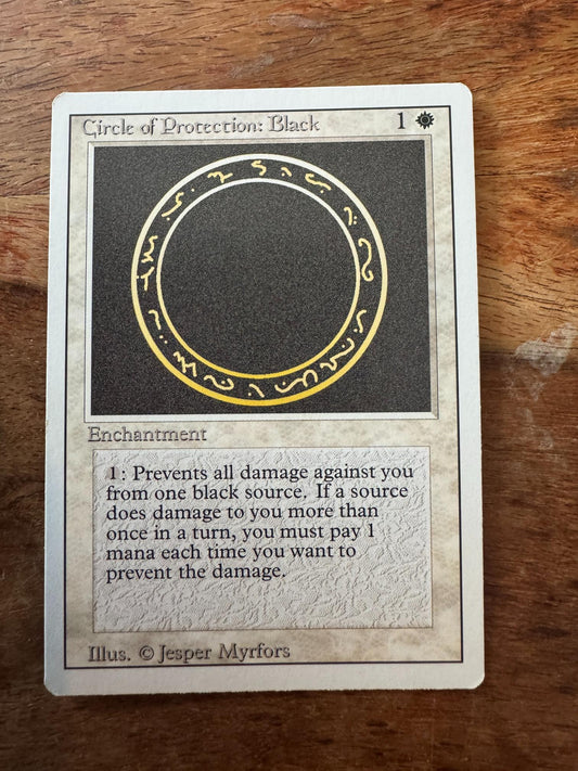 Magic The Gathering Circle of Protection: Black 3rd