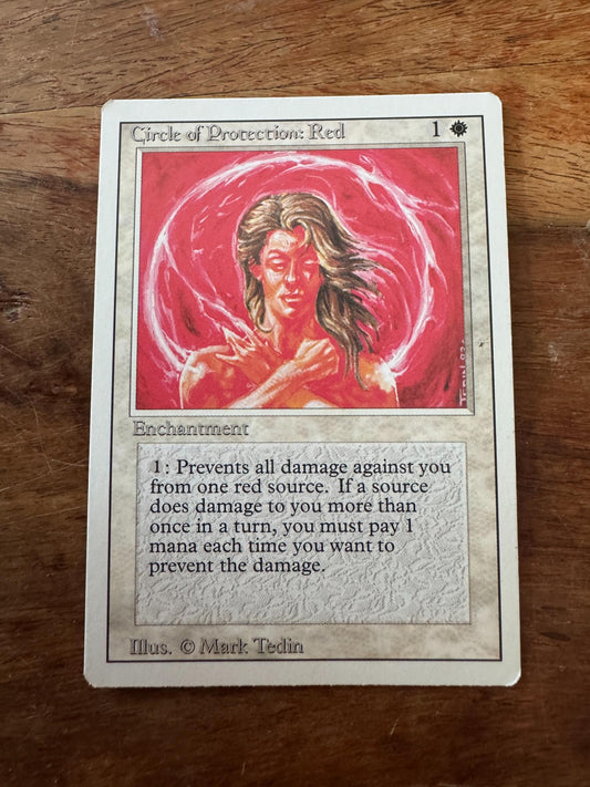 Magic The Gathering Circle of Protection: Red 3rd - AllRoleplaying.com