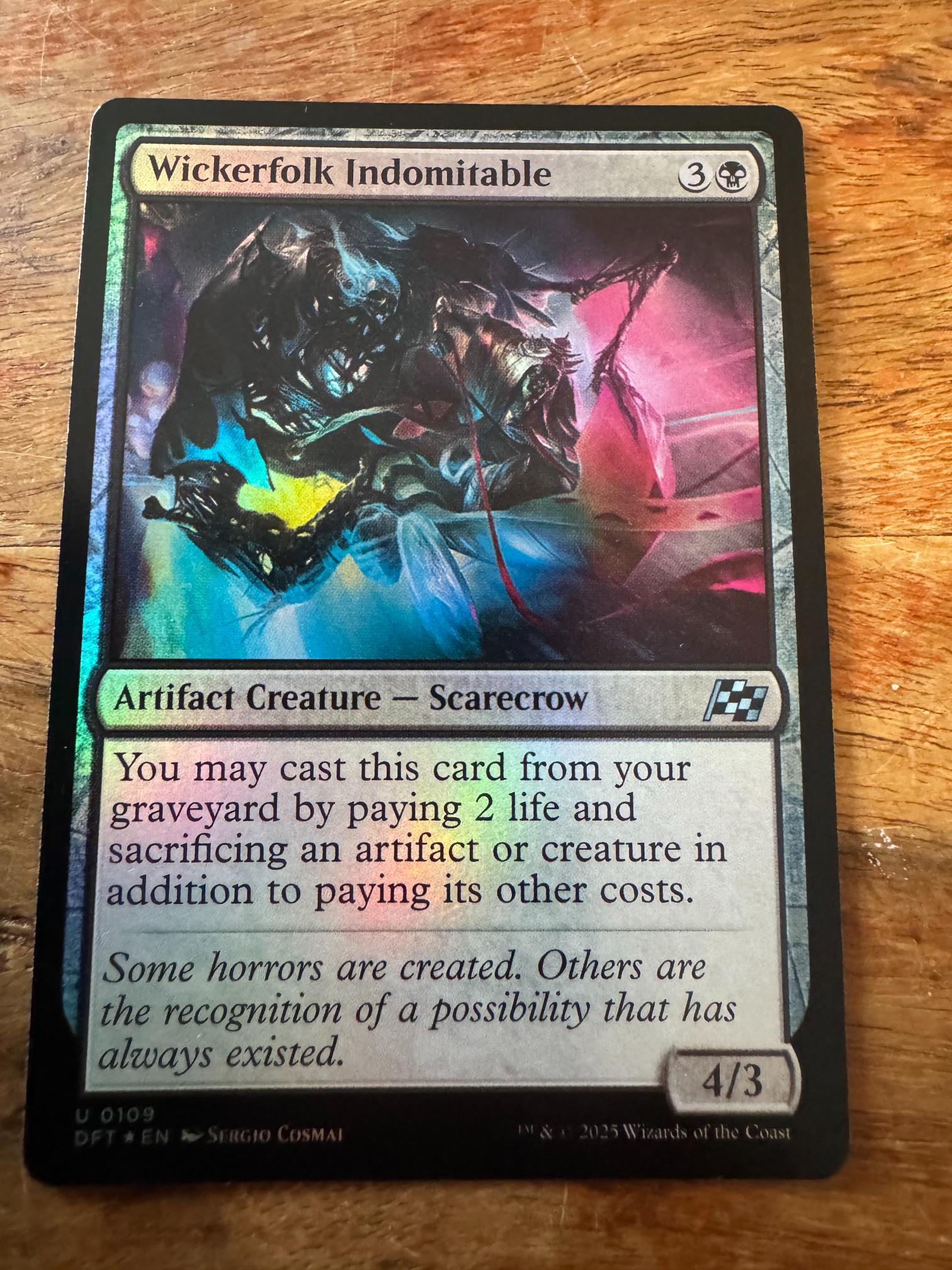 Magic The Gathering Wickerfolk Indomitable 0109 Aetherdrift - AllRoleplaying.com