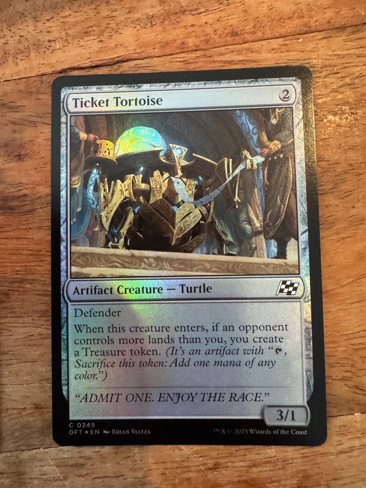 Magic The Gathering Ticket Tortoise 0245 Aetherdrift - AllRoleplaying.com