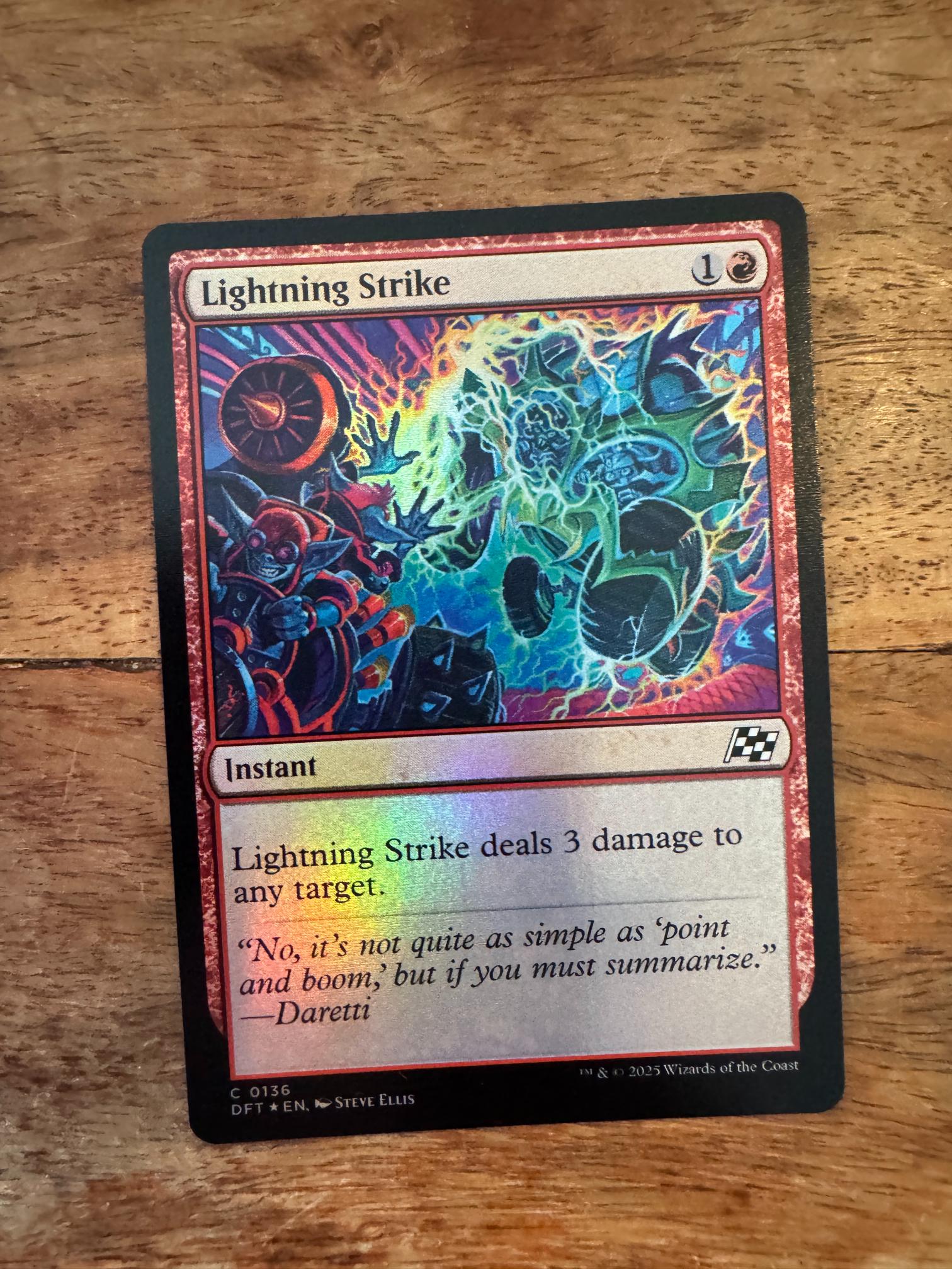 Magic The Gathering Lightning Strike 0136 Aetherdrift - AllRoleplaying.com