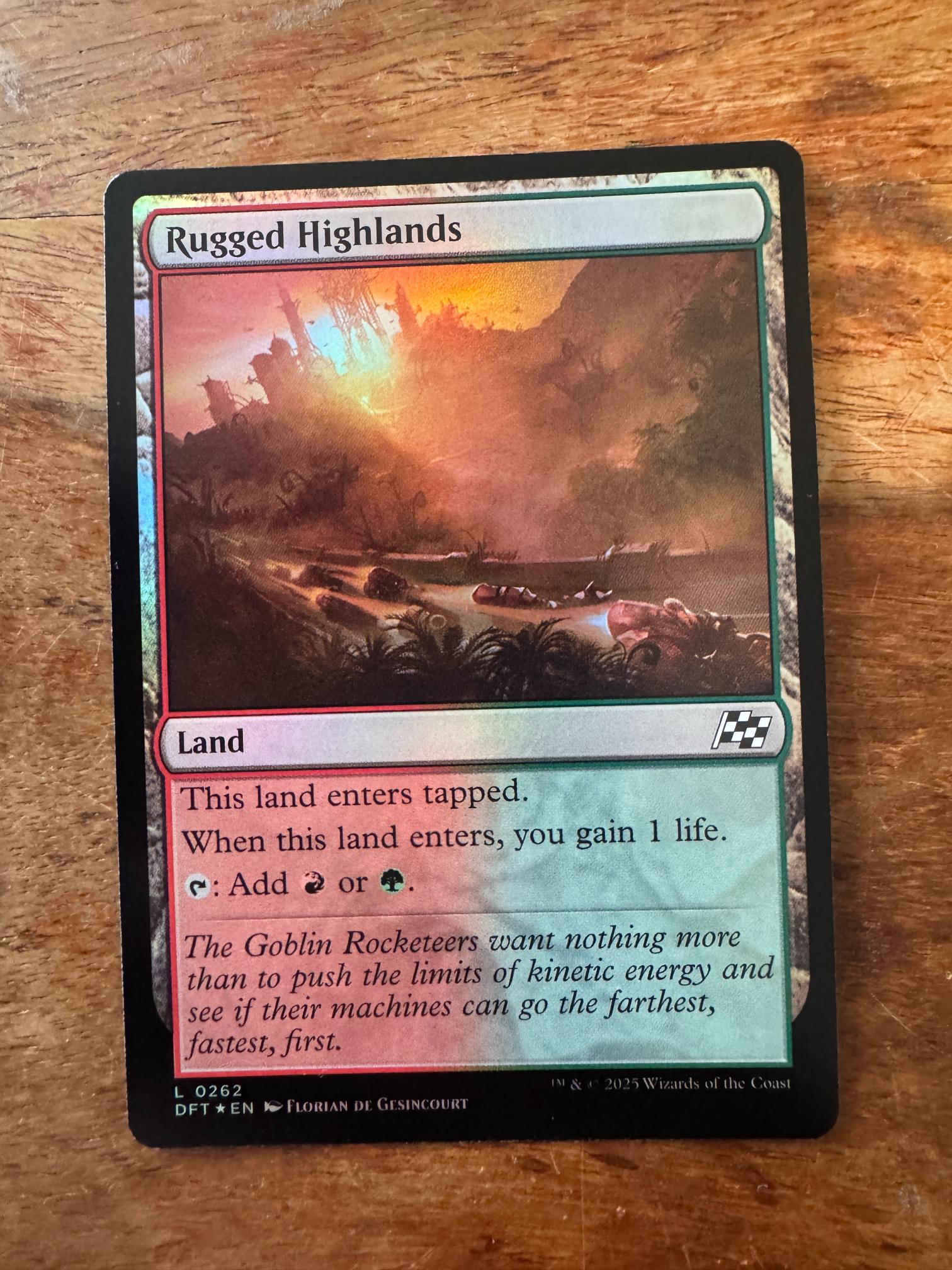 Magic The Gathering Rugged Highlands 0262 Aetherdrift - AllRoleplaying.com