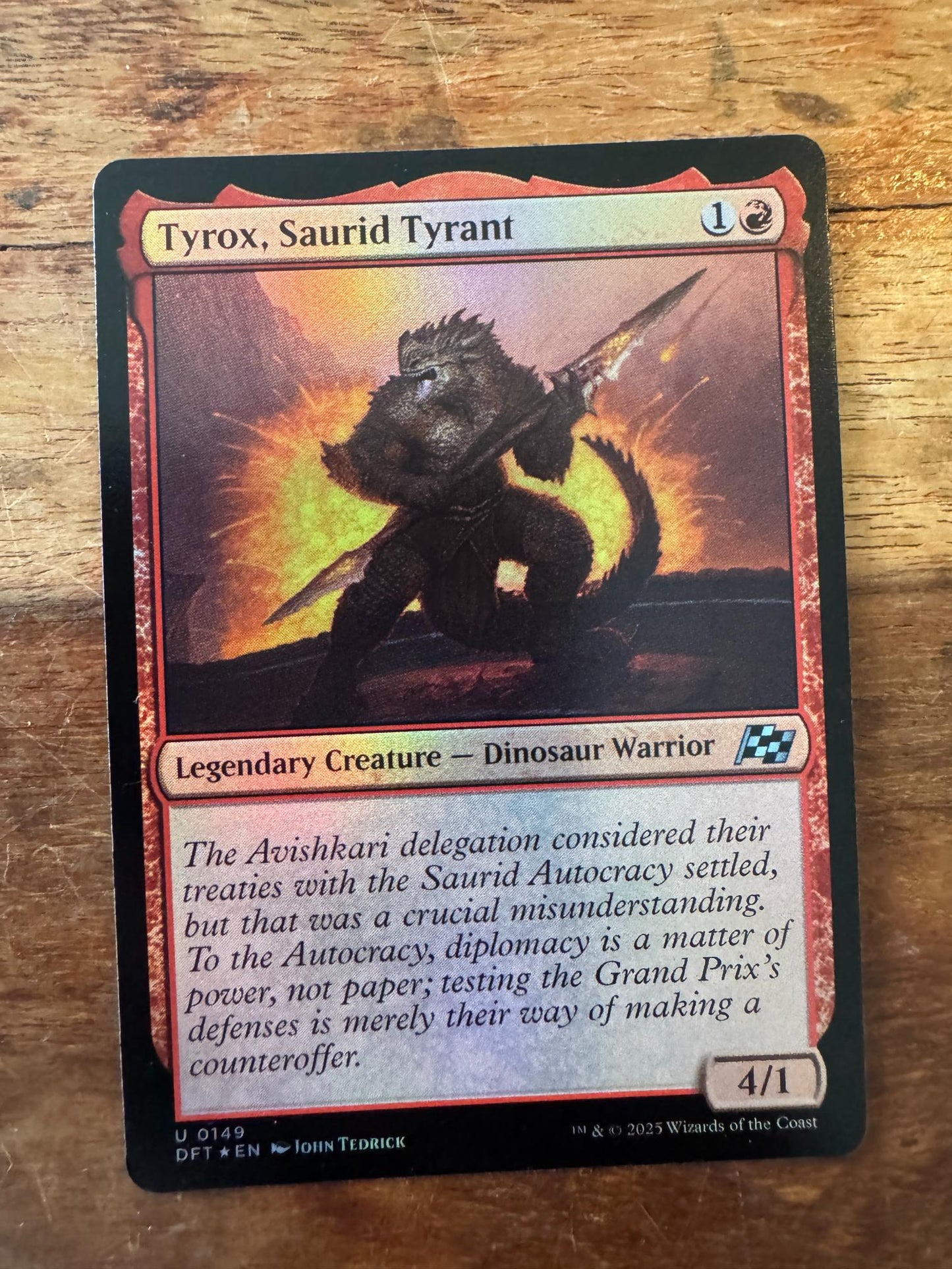 Magic The Gathering Tyrox, Saurid Tyrant 0149 Aetherdrift - AllRoleplaying.com